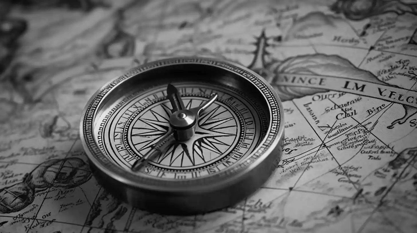 Map and compass hero image.