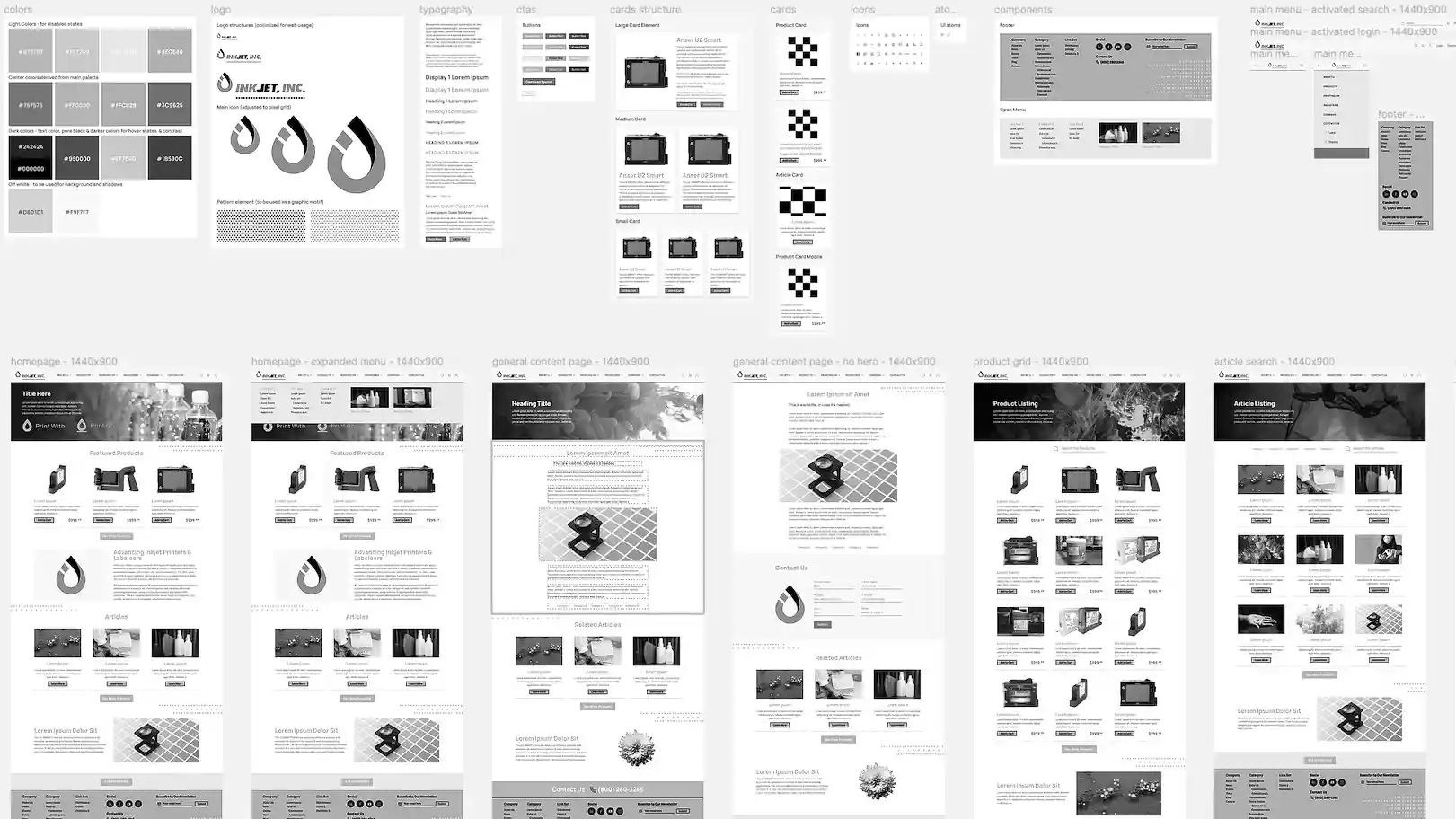 website visual design assets